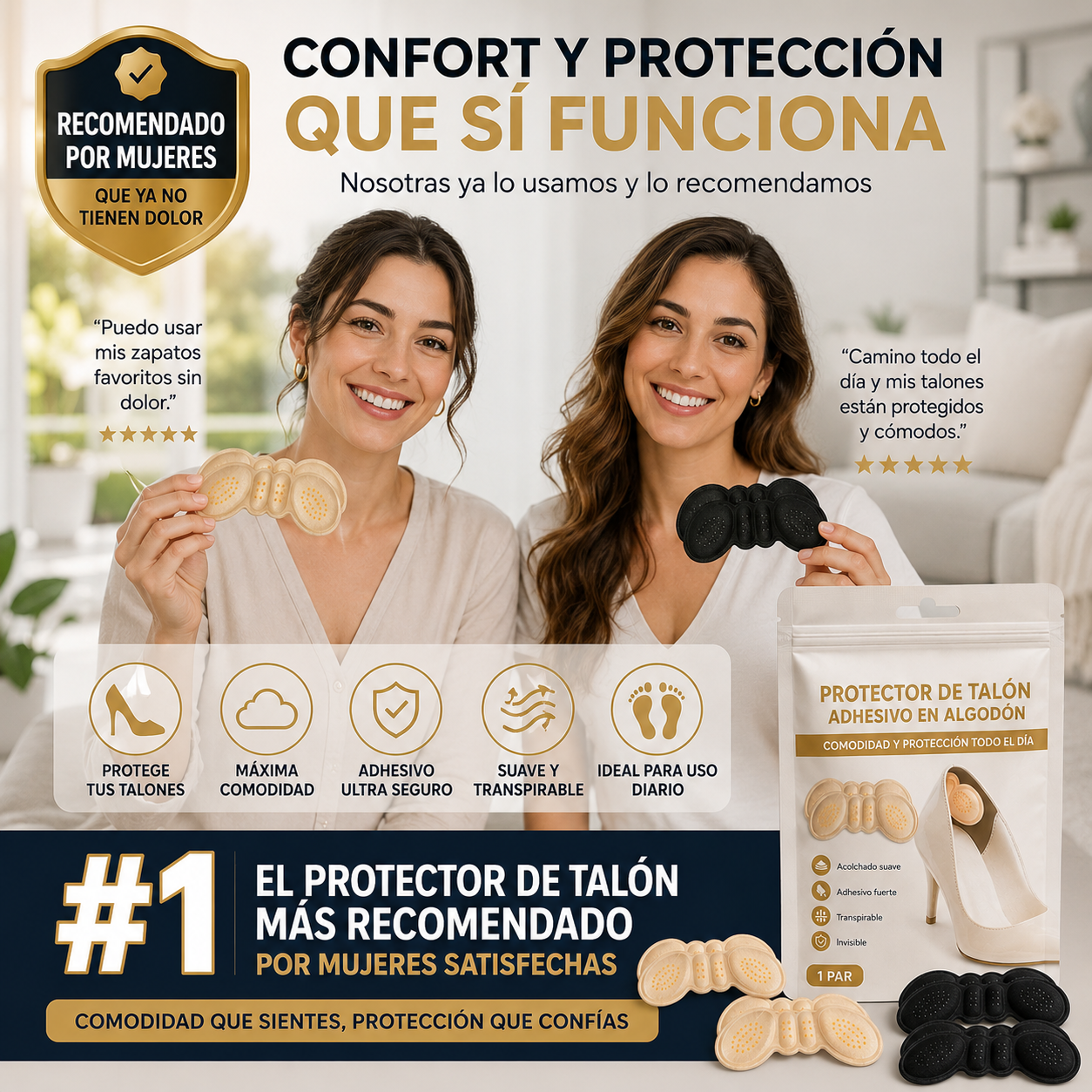 ComfortHeel “Protección discreta para cada paso.”