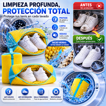 ForroProtec® – Forro Antigolpes para Lavar Zapatos | Protege tu Calzado y Evita Daños a la Lavadora