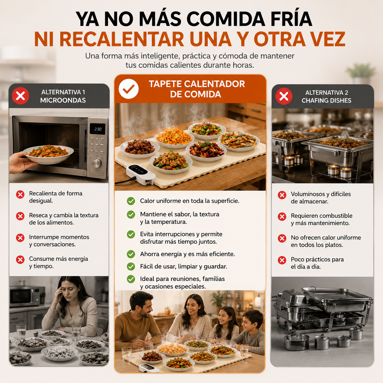 ThermoMesa / Tapete Calentador de Comida