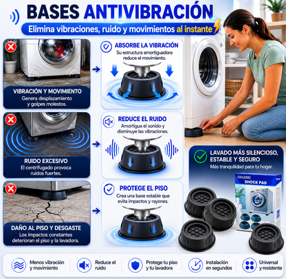 VibraStop 360™ para Lavadora pack 4