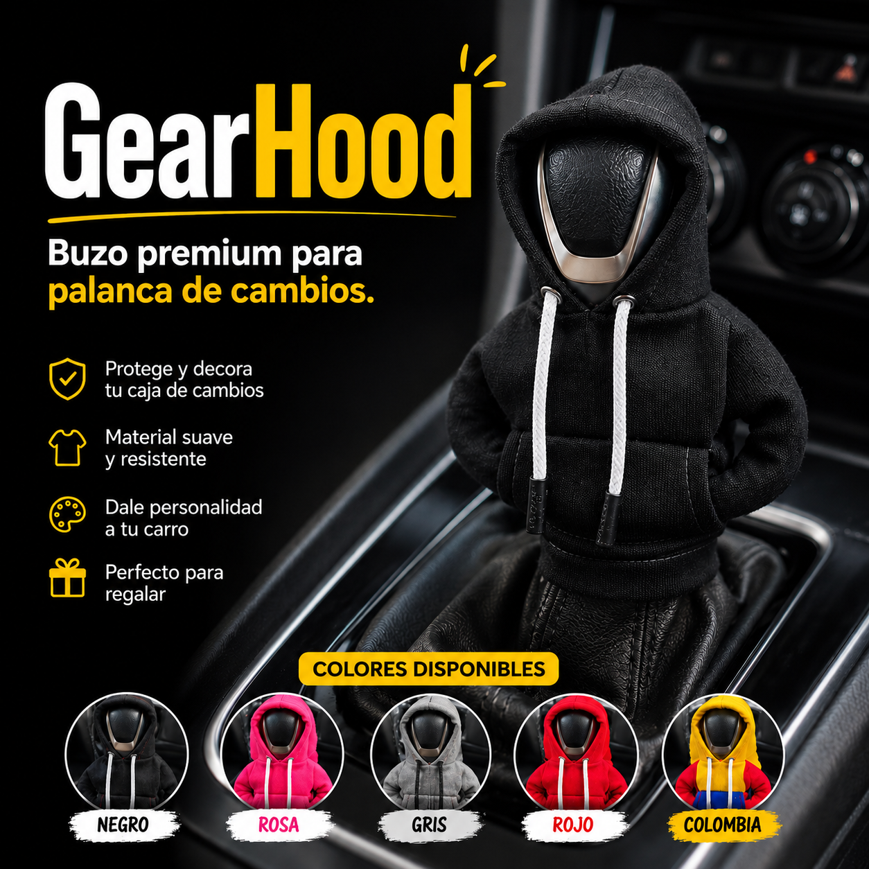 GearHood™ | Buzo Premium para Palanca de Cambios