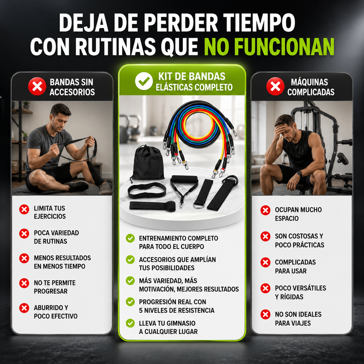 Bandas Elásticas SculptBands™  Kit 11 Piezas