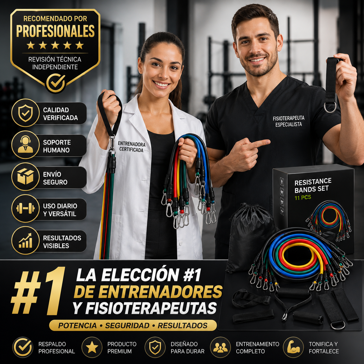 Bandas Elásticas SculptBands™  Kit 11 Piezas